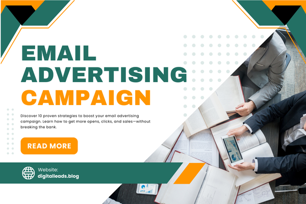 email advertising campaign dashboard with analytics