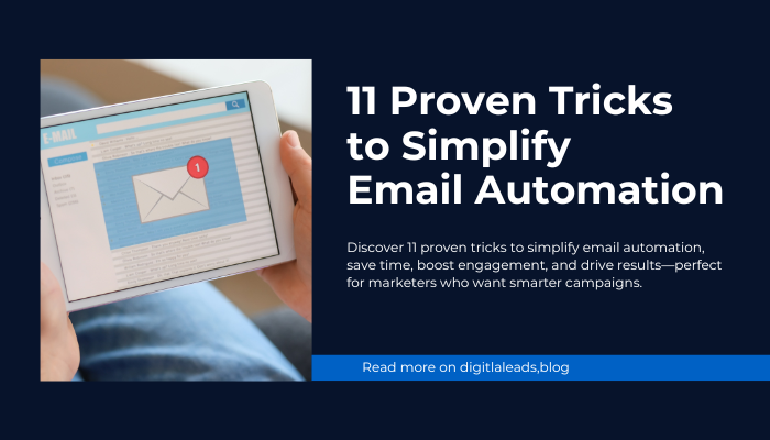 Graphic showing automated email workflow with triggers and actions